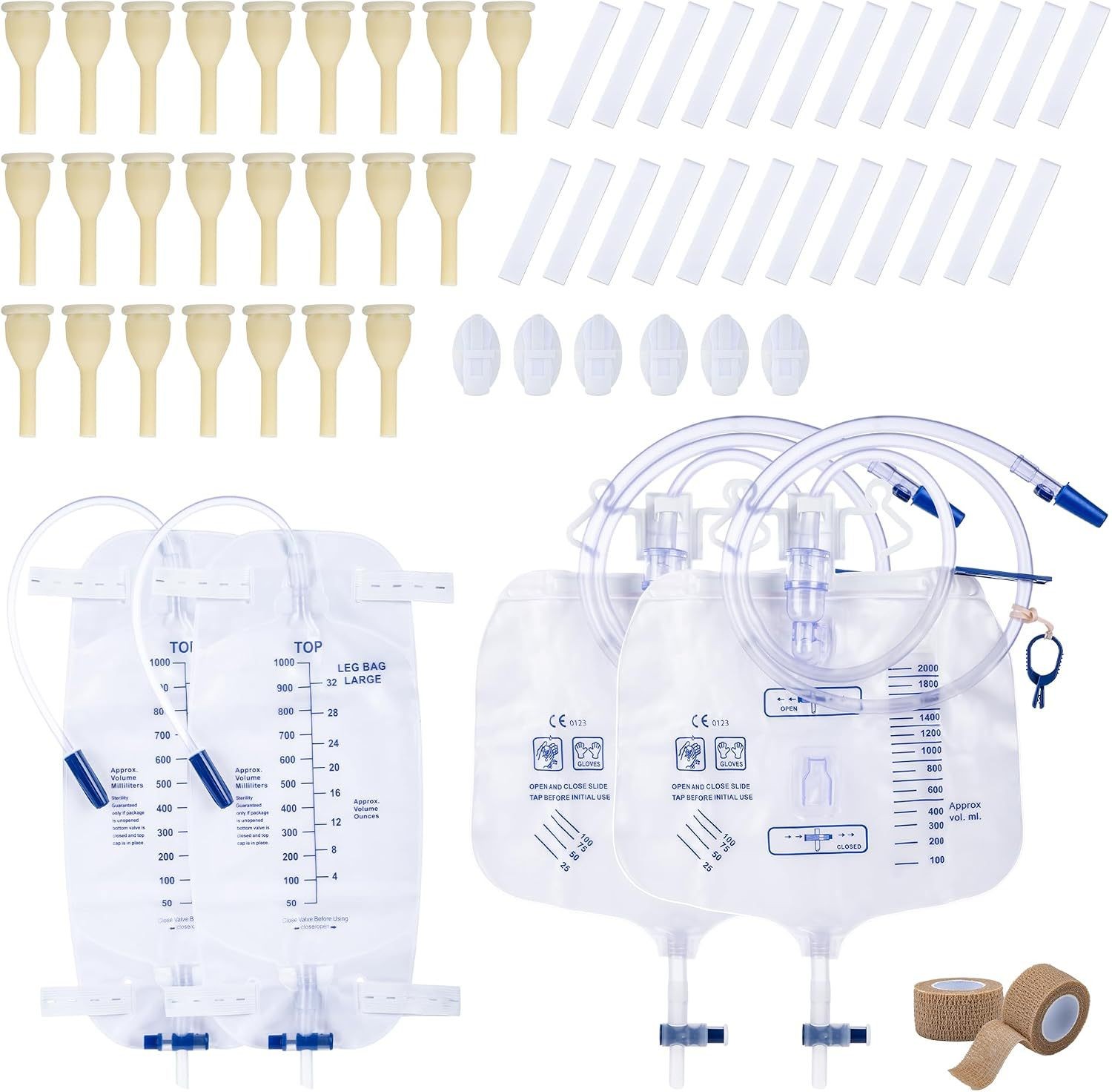 Men Accessories Combo Set - Ensemble de 34 tubes de préservatifs