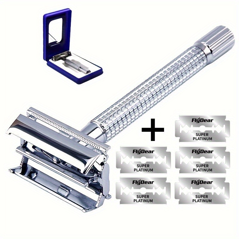 Men Accessories Combo Set - Ensemble de rasoirs à double tranchant,