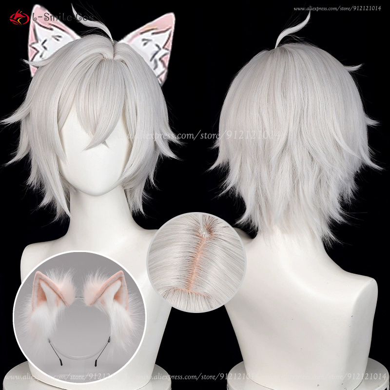 Men Accessories Silver - Perruque de Cosplay ZZZ Seth Lowell,
