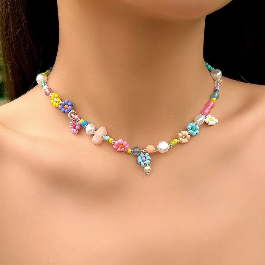 Men Accessories Aesthetic - Collier Ras du Cou en Perles