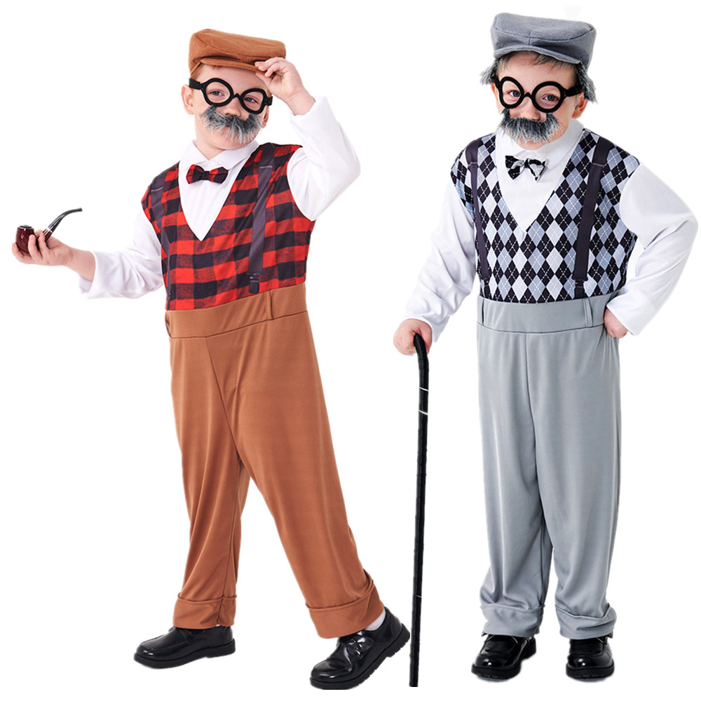 Men'S Accessories Glasses - Costume de vieil homme Cosplay d'halloween
