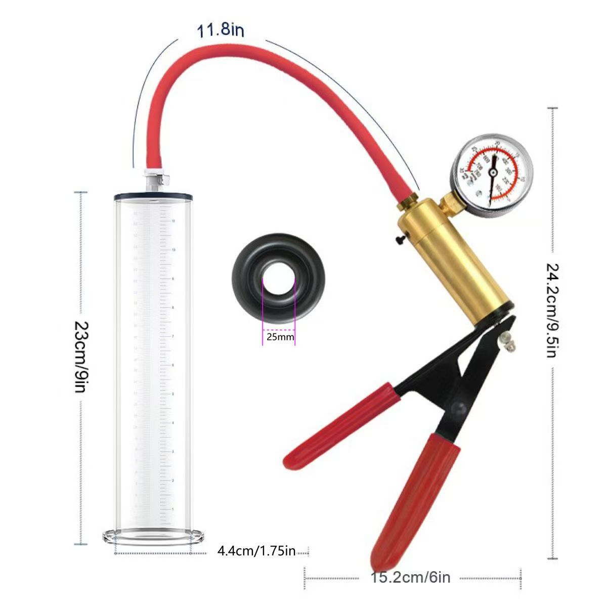Pompe à vide manuelle en acryl - Men Accessories Combo Set avis et prix
