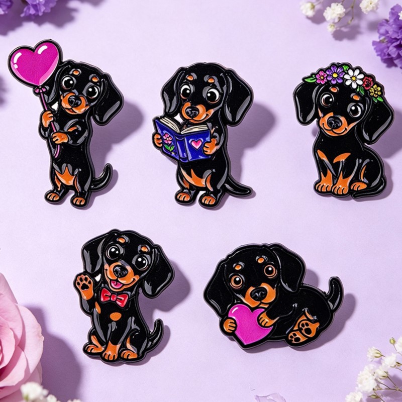 Lot de 5 épingles en émail mig - Lapel Pin Enamel avis et prix