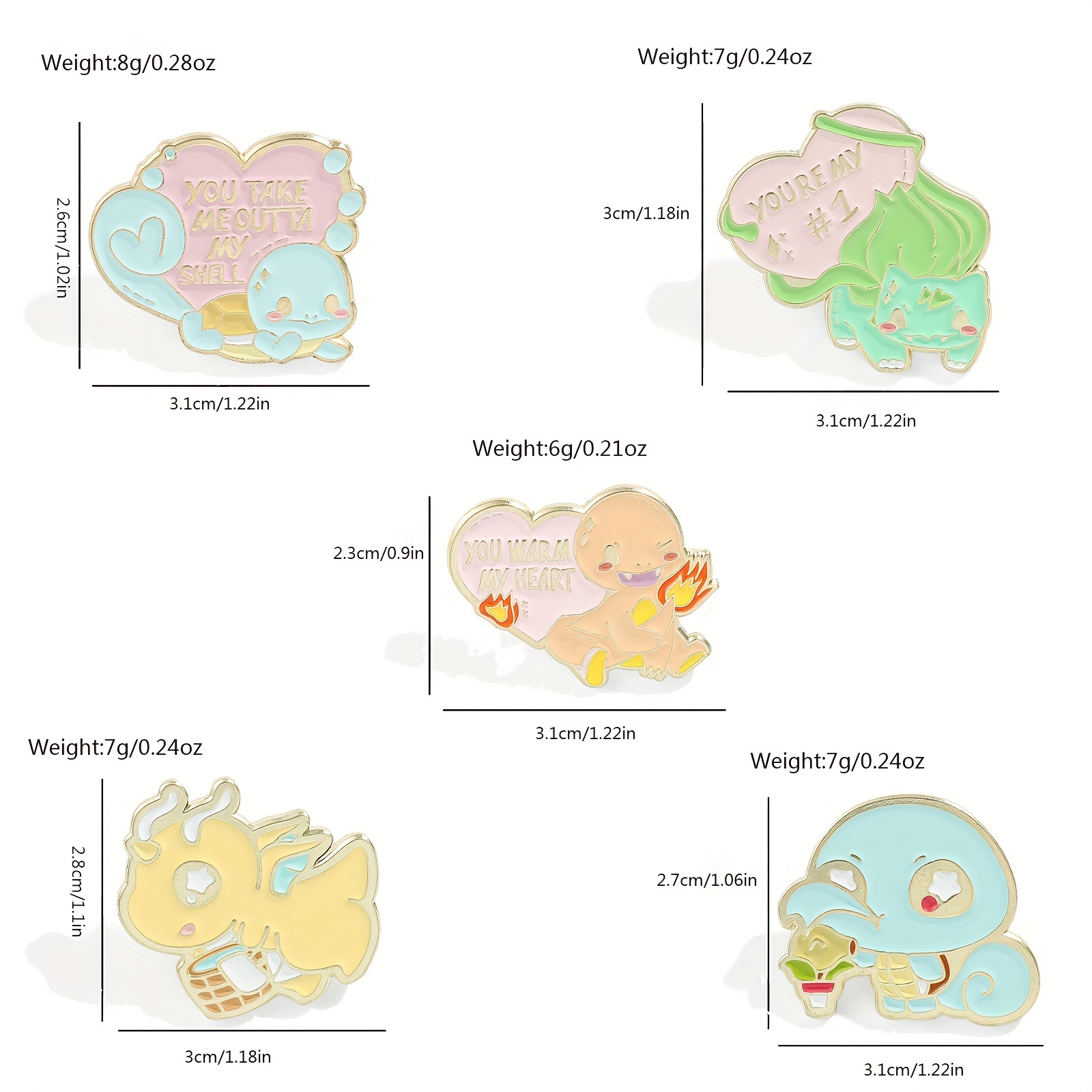 Lot de 5 Broches Anime Mignonn - Lapel Pin Enamel avis et prix